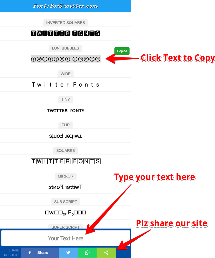 copy paste font converter