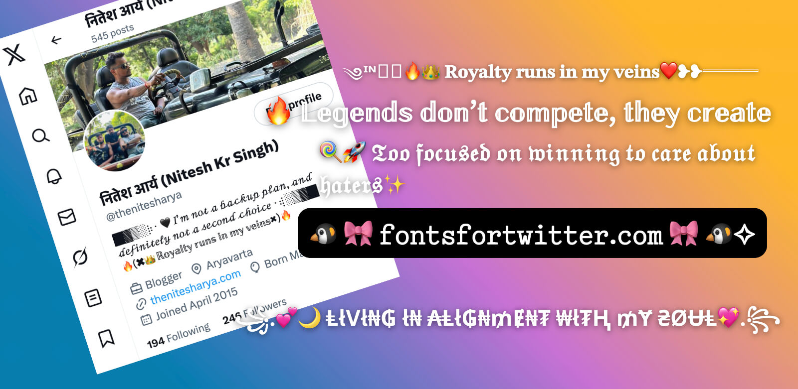 Instagram Fancy Bio Generator